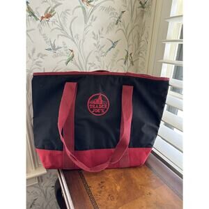 Trader Joe's Extra Large 7 Gallon Black Red Insulated Reusable Bag